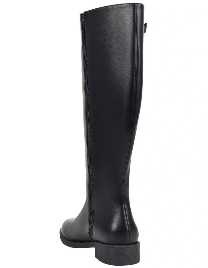 Garfield Wide Calf Tall Boot in Black