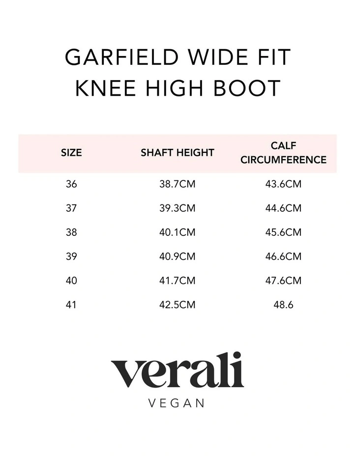 Garfield Wide Calf Tall Boot in Black image 7