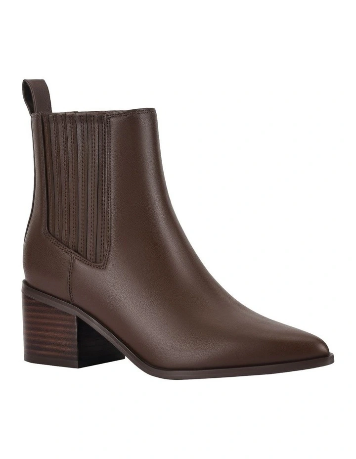 Fillipin Chelsea Ankle Boots in Chocolate Brown image 3