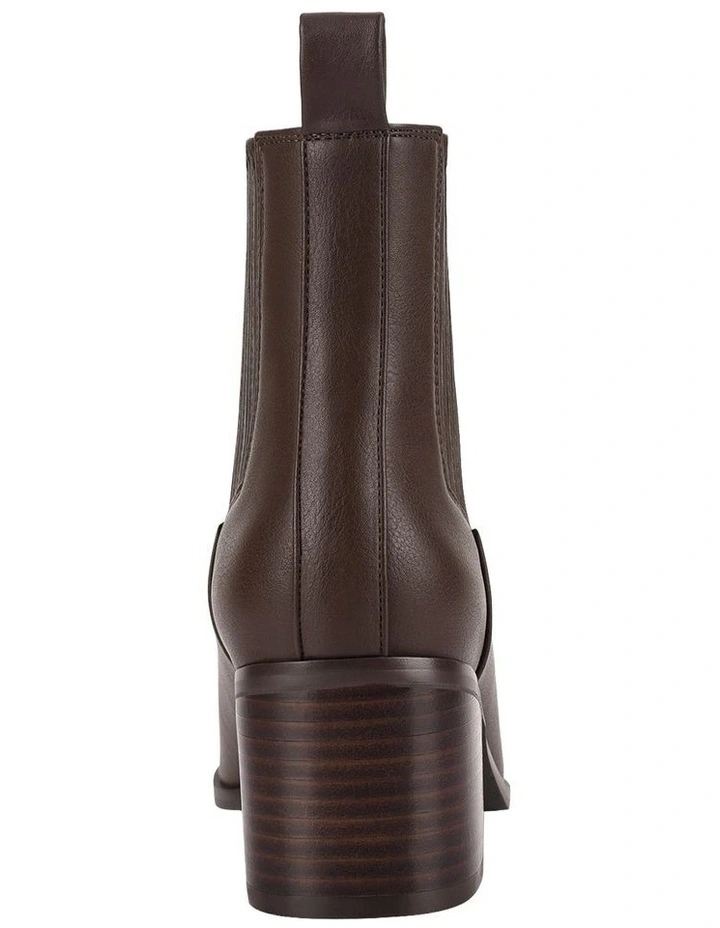 Fillipin Chelsea Ankle Boots in Chocolate Brown image 4