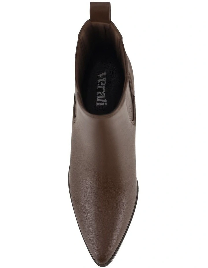 Fillipin Chelsea Ankle Boots in Chocolate Brown image 5