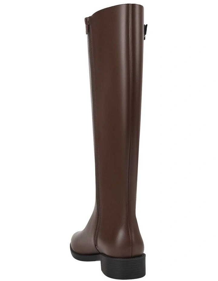 Garfield Wide Calf Tall Boot in Chocolate Brown image 4