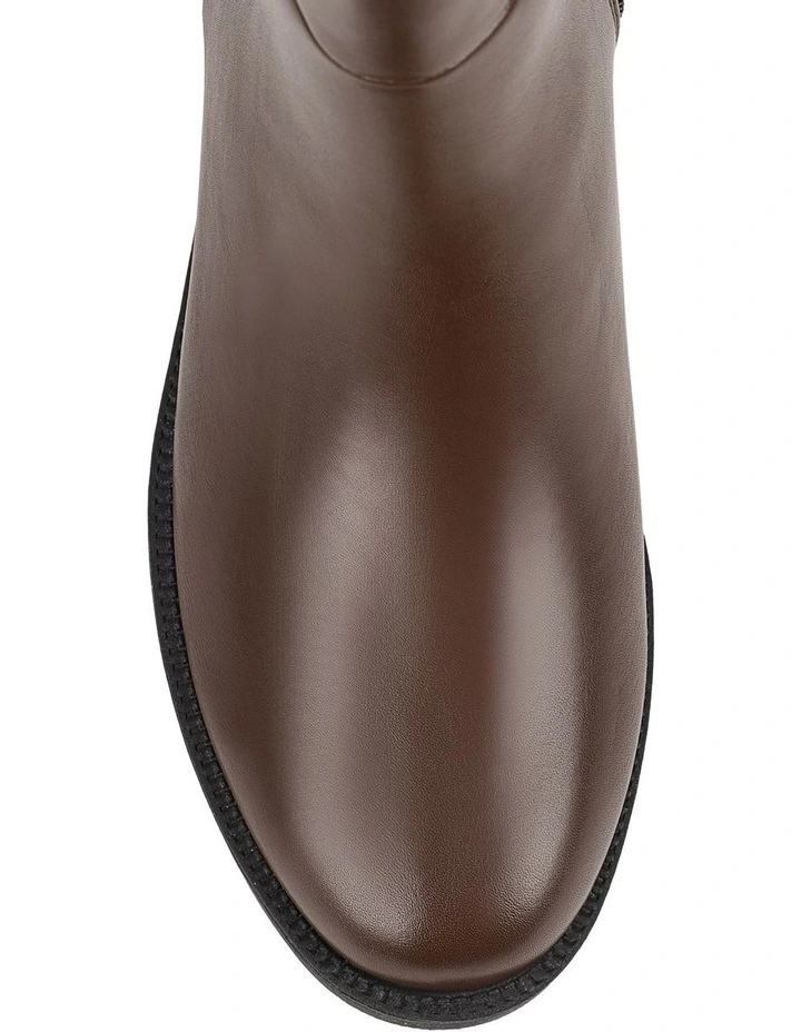 Garfield Wide Calf Tall Boot in Chocolate Brown image 5