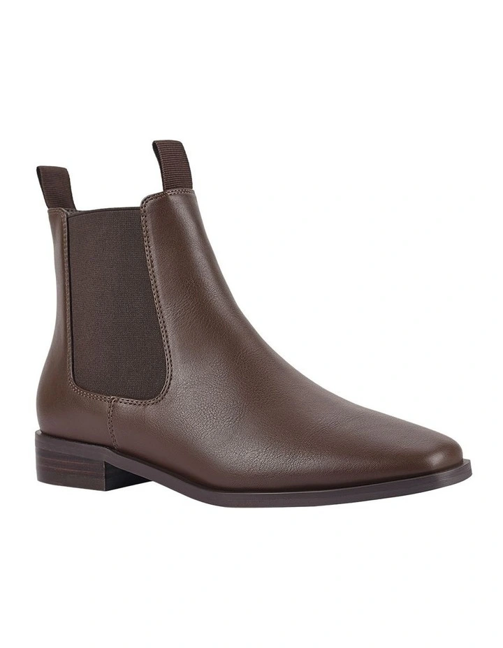 Harper Chelsea Boots in Chocolate Brown image 2