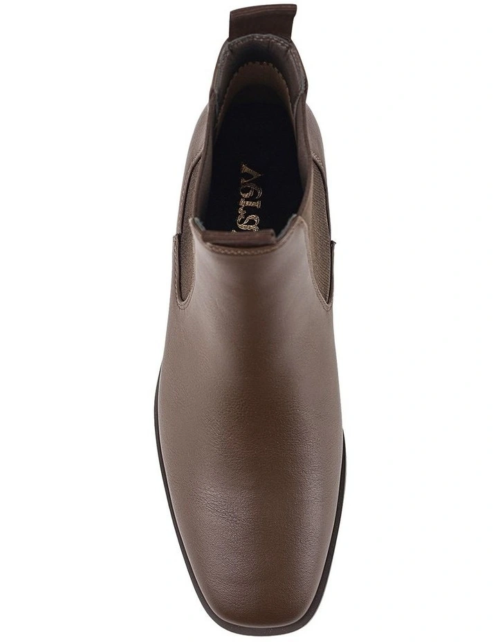 Harper Chelsea Boots in Chocolate Brown image 5