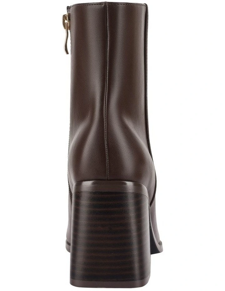 Lilo Ankle Boots in Chocolate Brown image 4