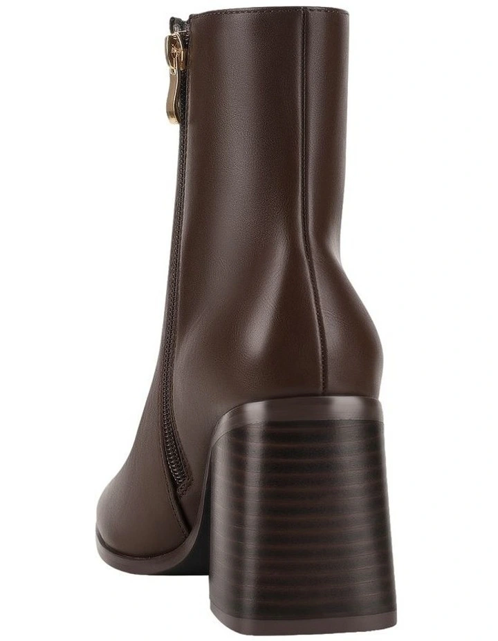 Lilo Ankle Boots in Chocolate Brown image 5