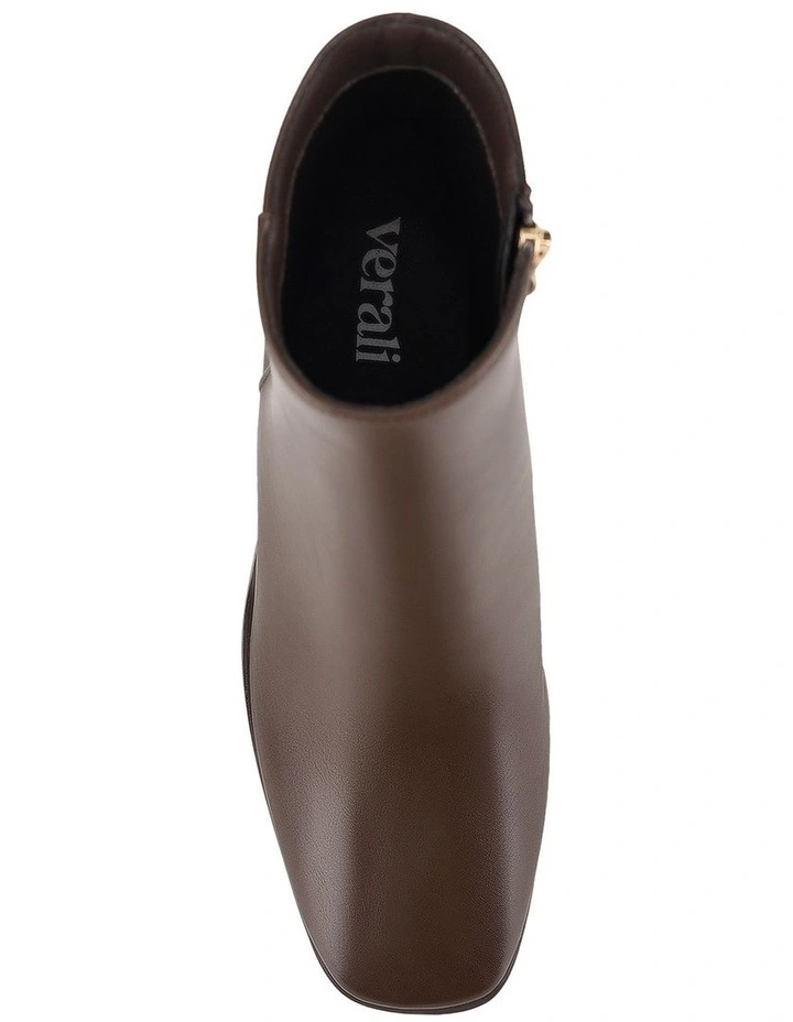 Lilo Ankle Boots in Chocolate Brown image 6