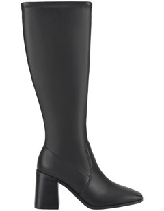 Liza Knee High Boots in Black