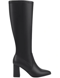 Marlo Knee High Boots in Black