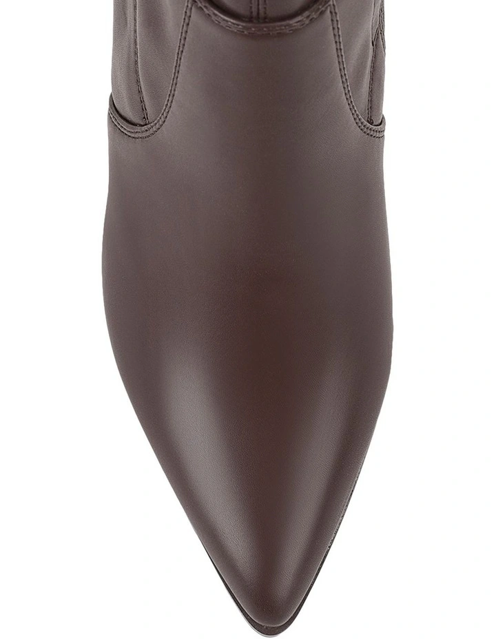 Marlo Knee High Boots in Chocolate Brown image 5