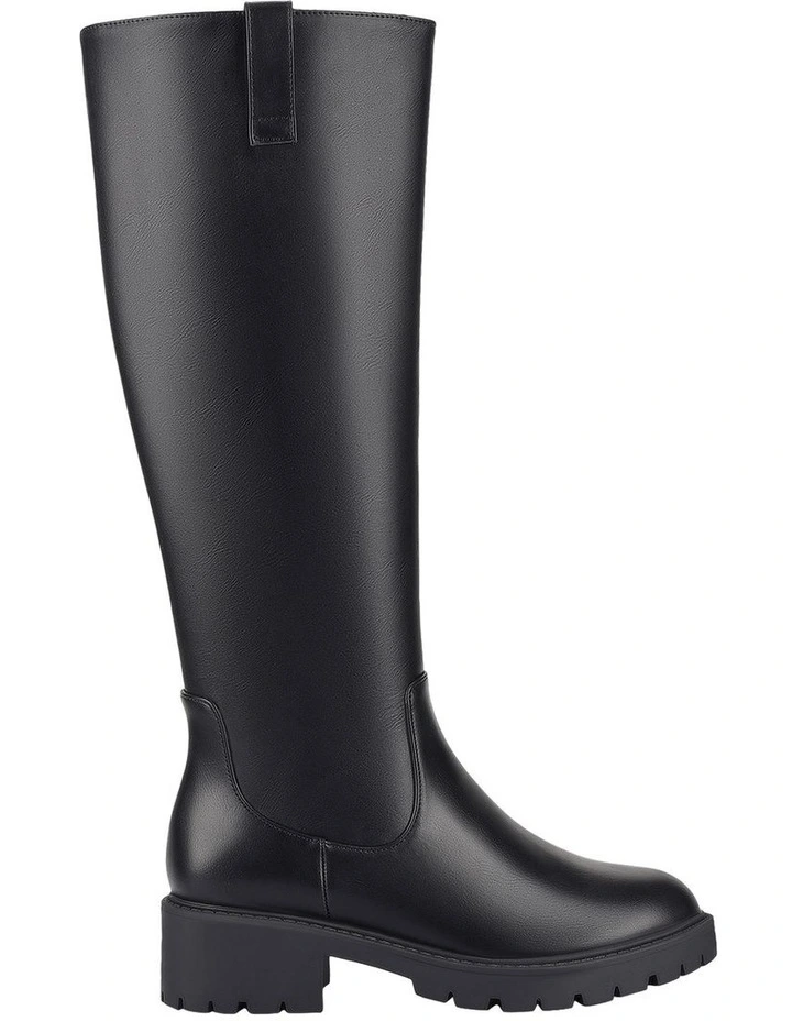 Jailyn Chunky Knee High Boots in Black image 1