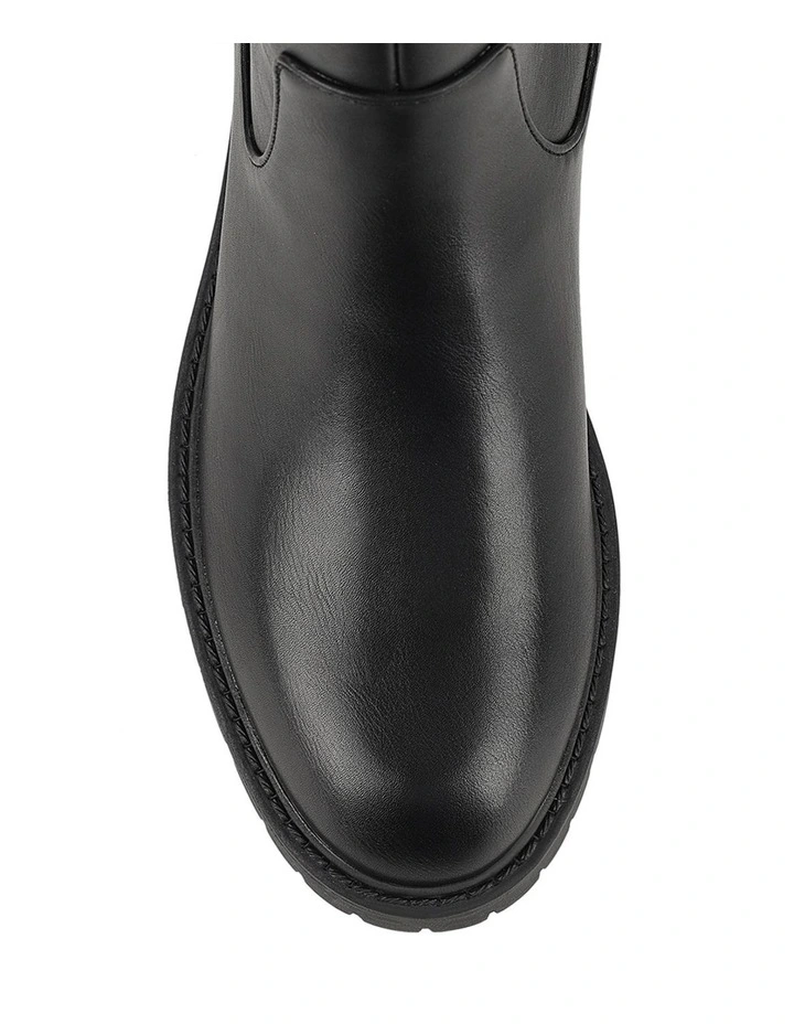 Jailyn Chunky Knee High Boots in Black image 6