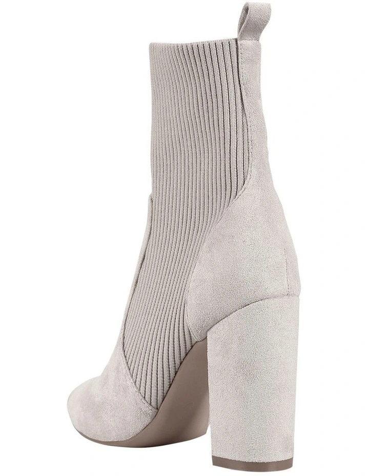 Dixie Heeled Ankle Boots in Stone image 5
