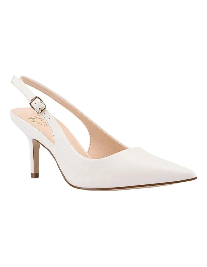 Shayley Slingback Stilettos in Chalk White image 3