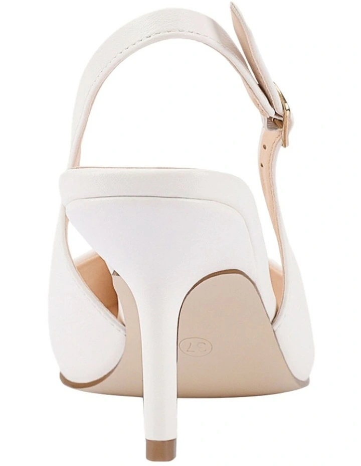 Shayley Slingback Stilettos in Chalk White image 4