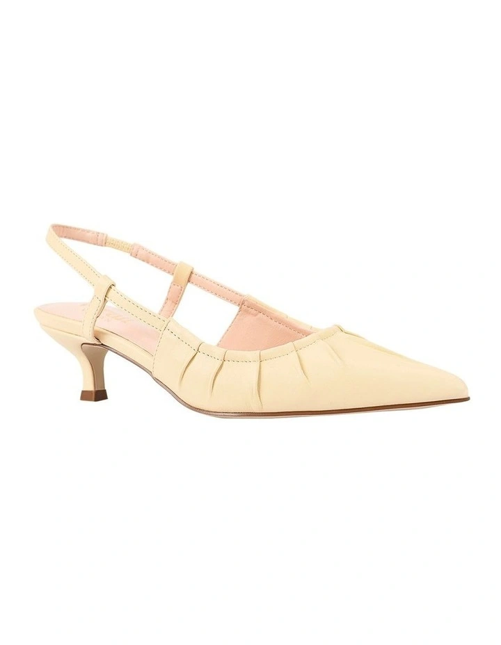 Lucius Slingback Kitten Heels in Butter Cream image 3