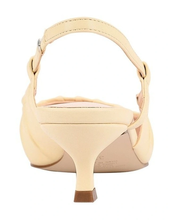 Lucius Slingback Kitten Heels in Butter Cream image 4