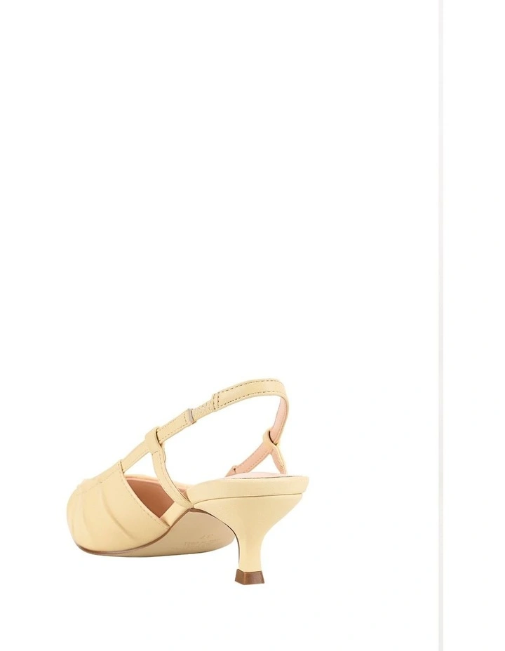 Lucius Slingback Kitten Heels in Butter Cream image 5