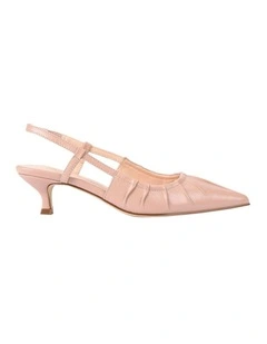 Lucius Slingback Kitten Heels in Dusty Pink