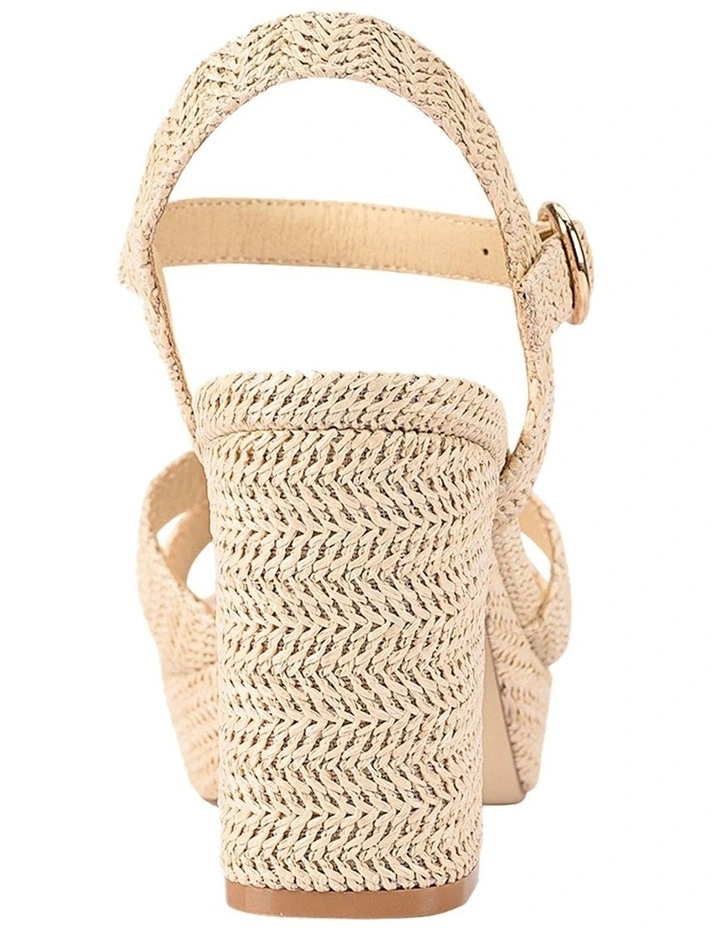 Heppell Platform Heels in Raffia image 4