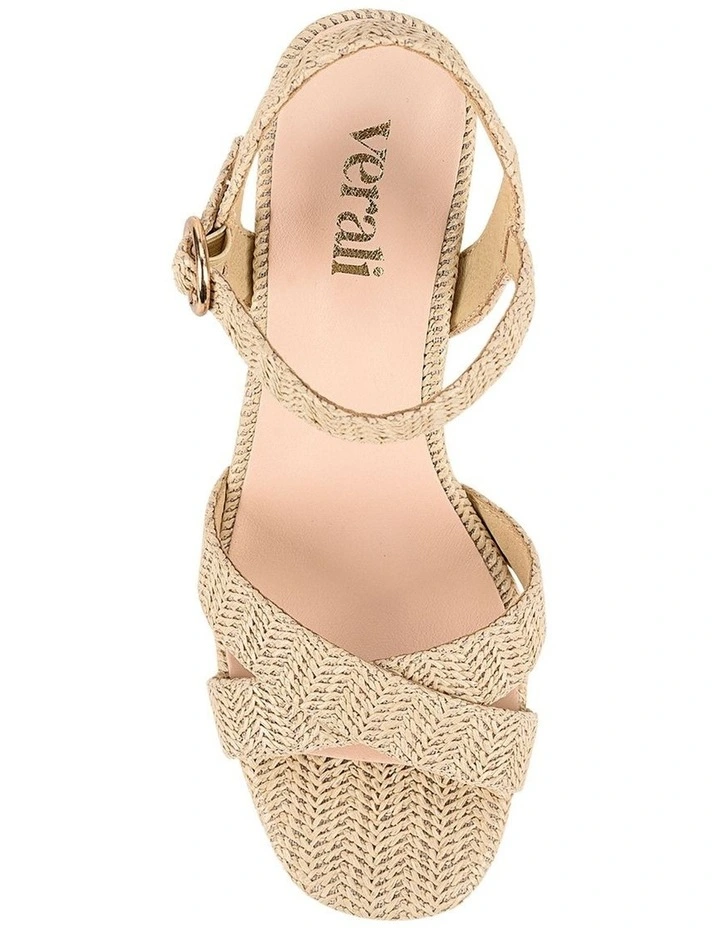 Heppell Platform Heels in Raffia image 6