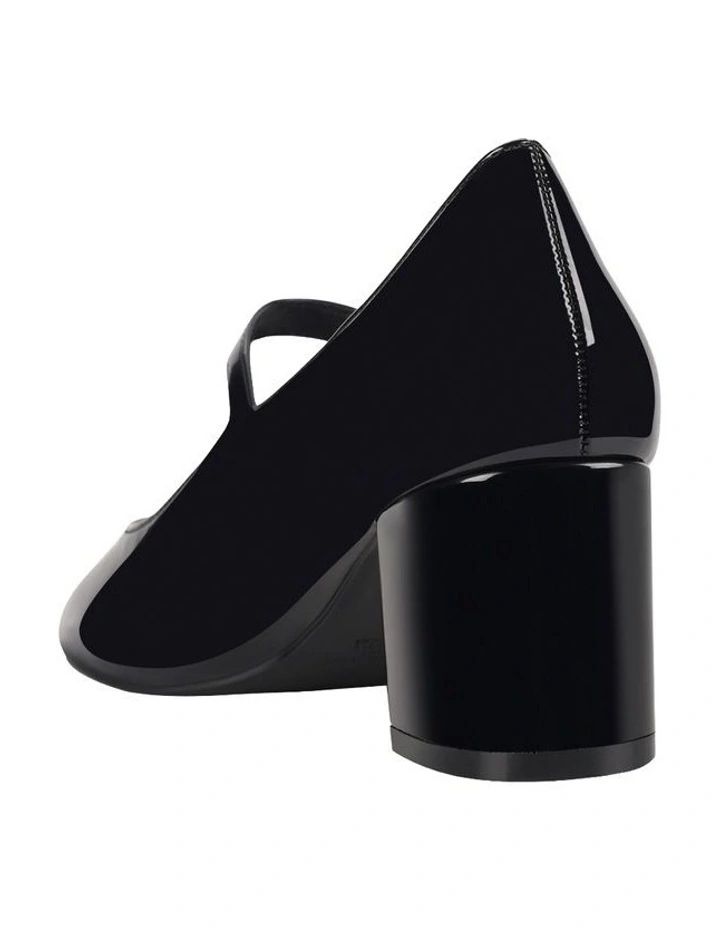 Riley Mary-Jane Block Heels in Black Patent image 4