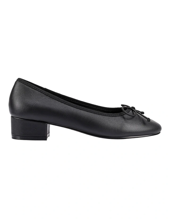Minnie Ballet Block Heels in Black image 1