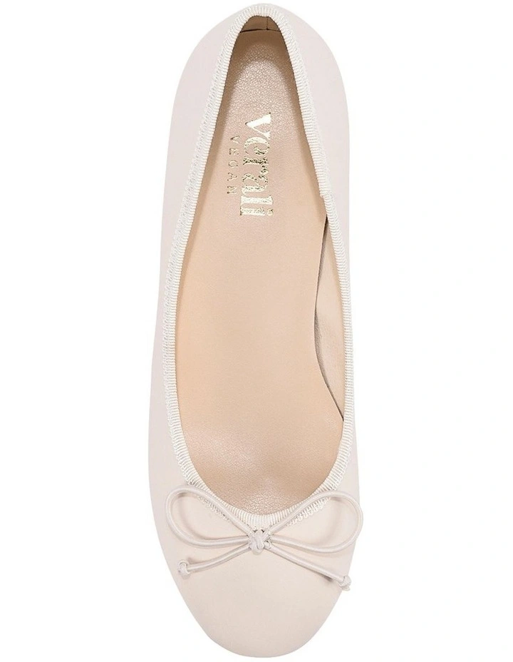 Minnie Ballet Block Heels in Bone White image 4