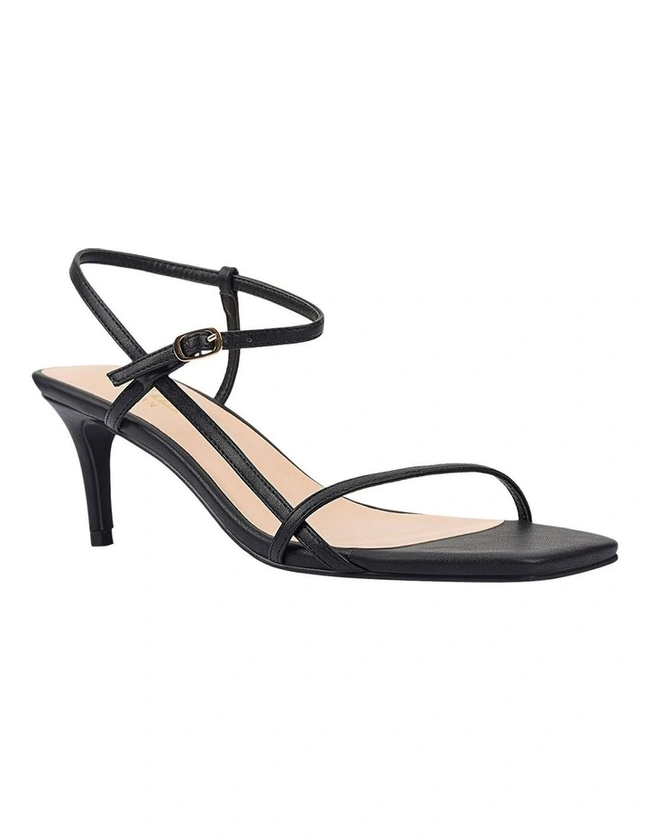 Tatiana Strappy Sandals in Black image 2