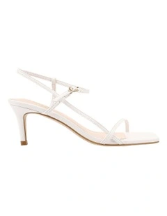 Tatiana Strappy Sandals in Chalk White