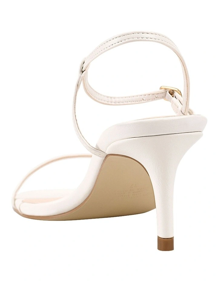 Tatiana Strappy Sandals in Chalk White image 4