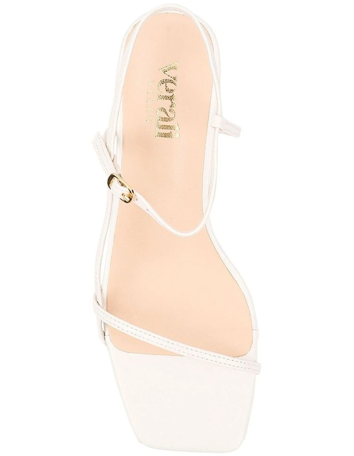 Tatiana Strappy Sandals in Chalk White image 5