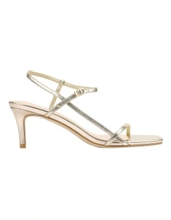 Tatiana Strappy Sandals in Champagne Gold