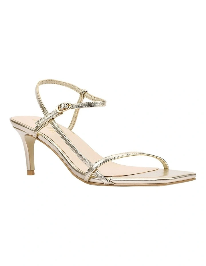 Tatiana Strappy Sandals in Champagne Gold image 2