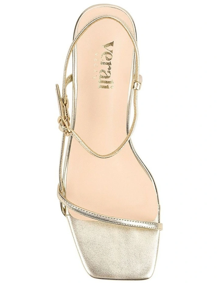 Tatiana Strappy Sandals in Champagne Gold image 5