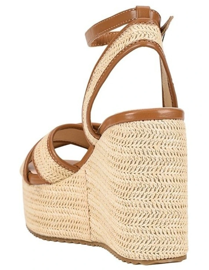 Callipo Raffia Wedges in Tan/Raffia image 5
