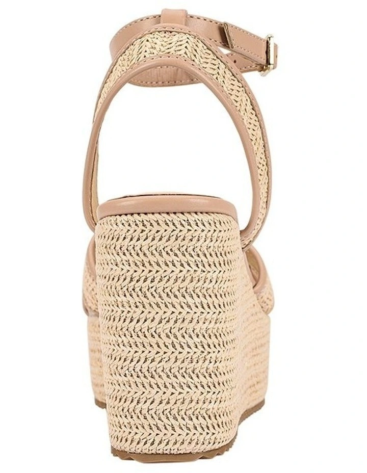 Callipo Raffia Wedges in Beige/Raffia image 3