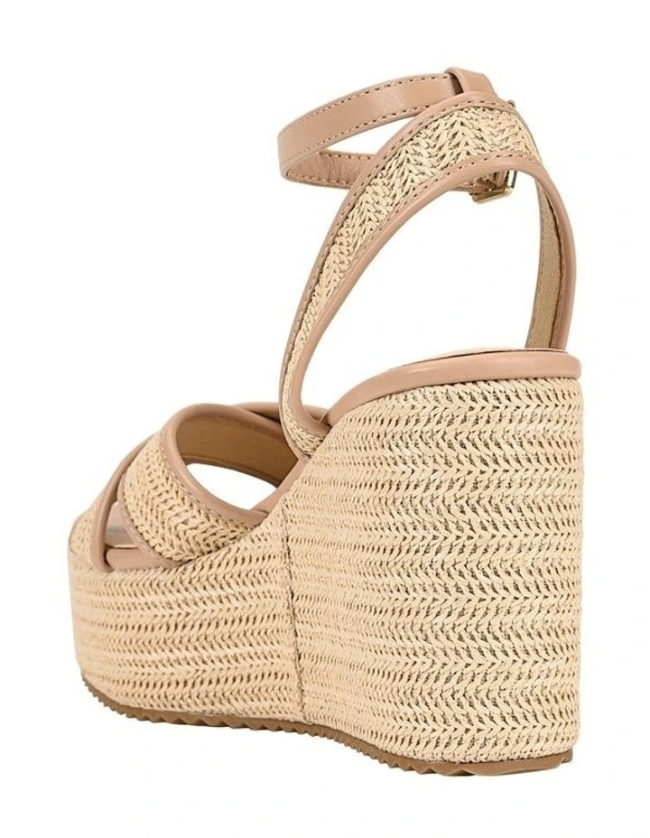 Callipo Raffia Wedges in Beige/Raffia image 4