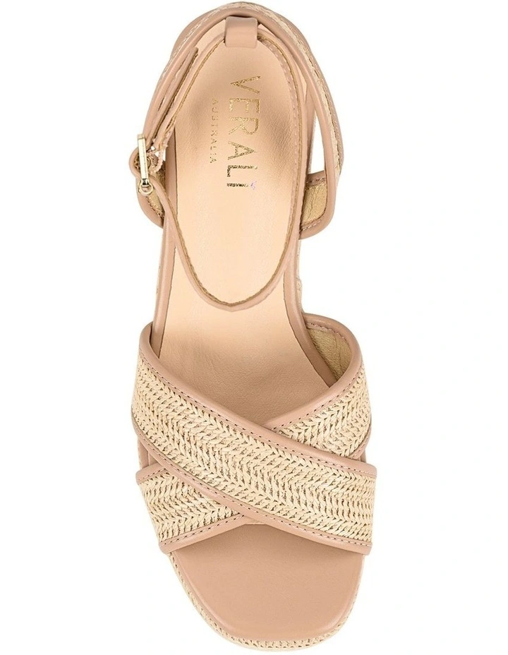 Callipo Raffia Wedges in Beige/Raffia image 5