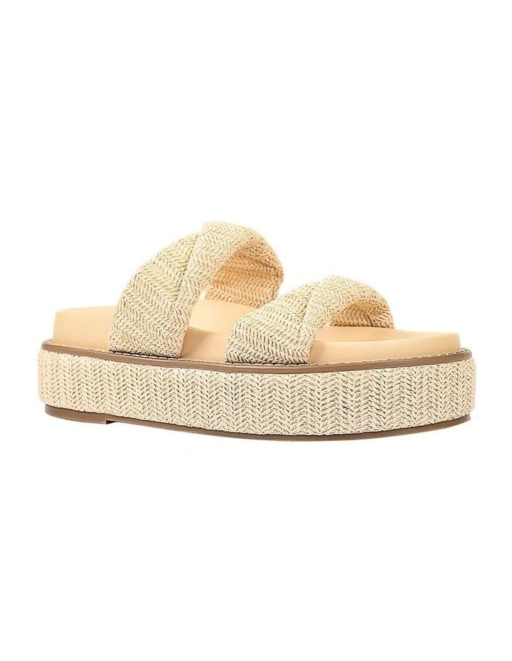 Rue Flatform Slides in Raffia image 2