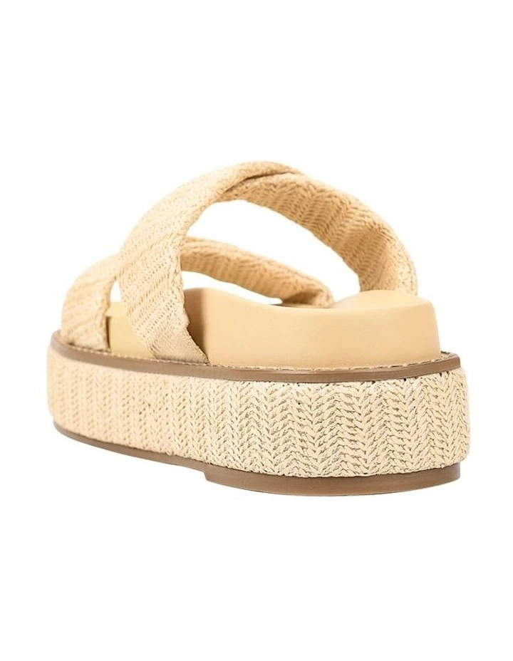 Rue Flatform Slides in Raffia image 4