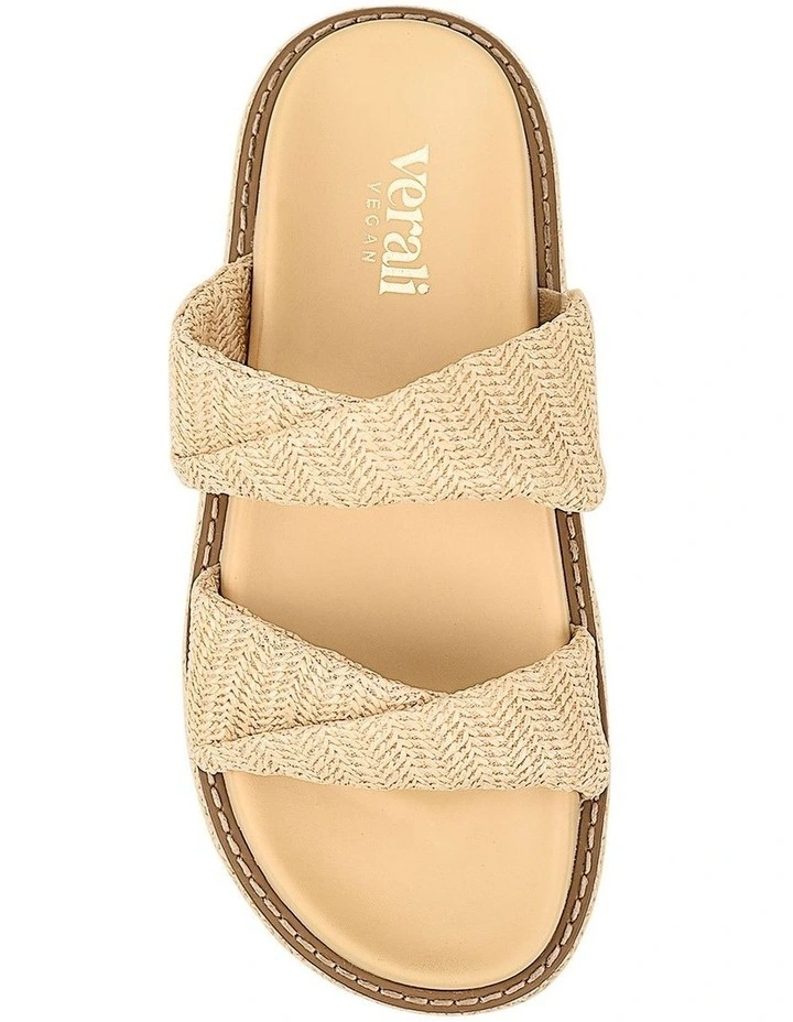 Rue Flatform Slides in Raffia image 5