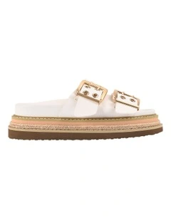 Thatcher Platform Slides in Chalk White