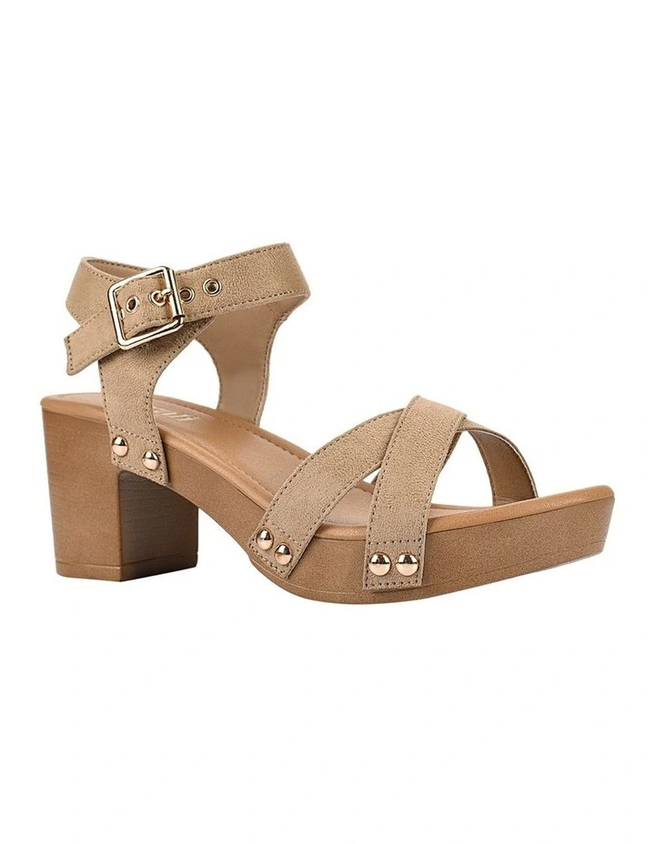 Lulu Clogs in Chocolate Brown Micro image 2