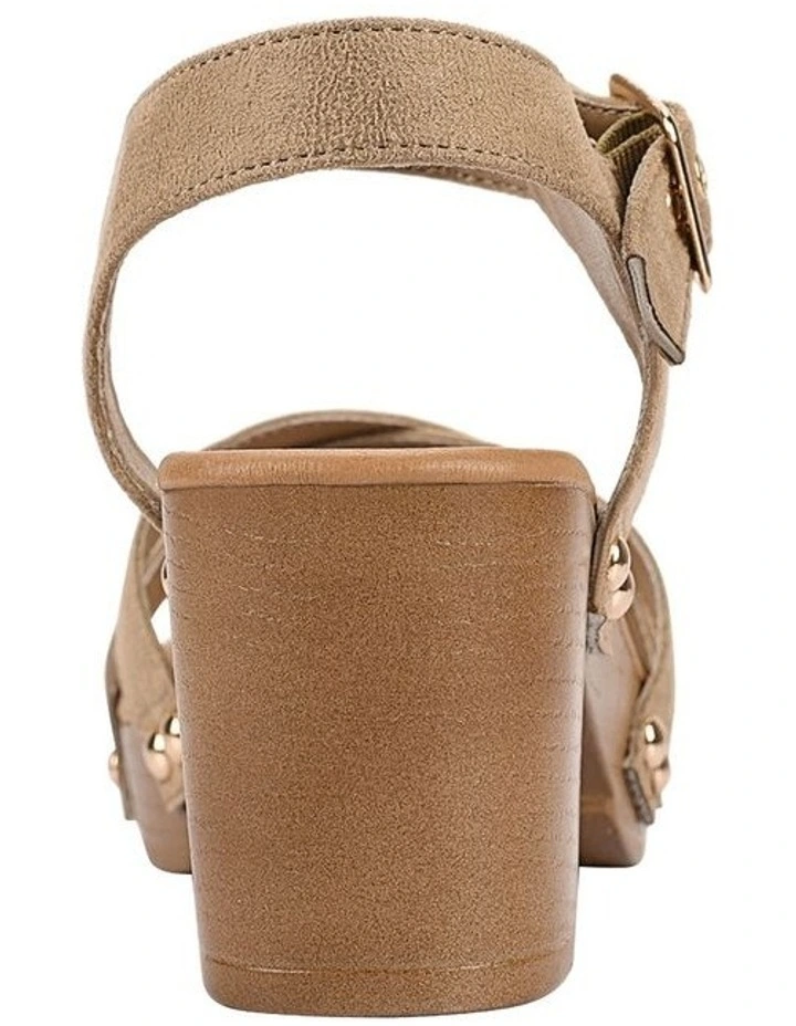 Lulu Clogs in Chocolate Brown Micro image 3
