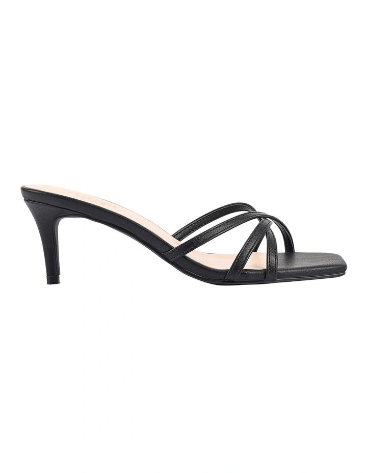 Tarzan Heeled Mules in Black image 1