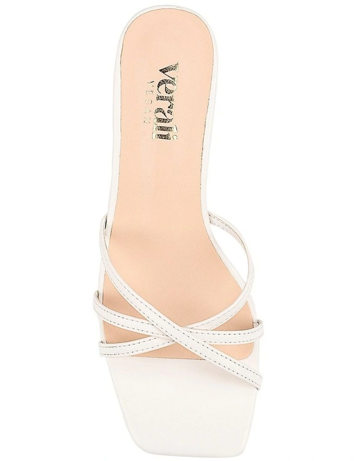 Tarzan Heeled Mules in Chalk White image 6