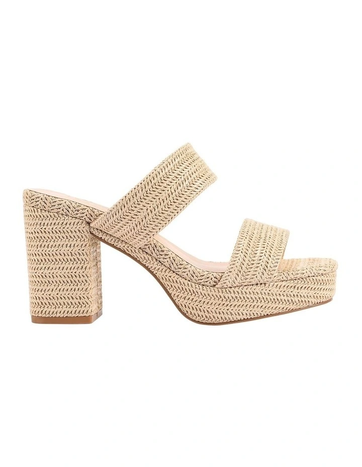 Herbet Platform Heels in Raffia image 1