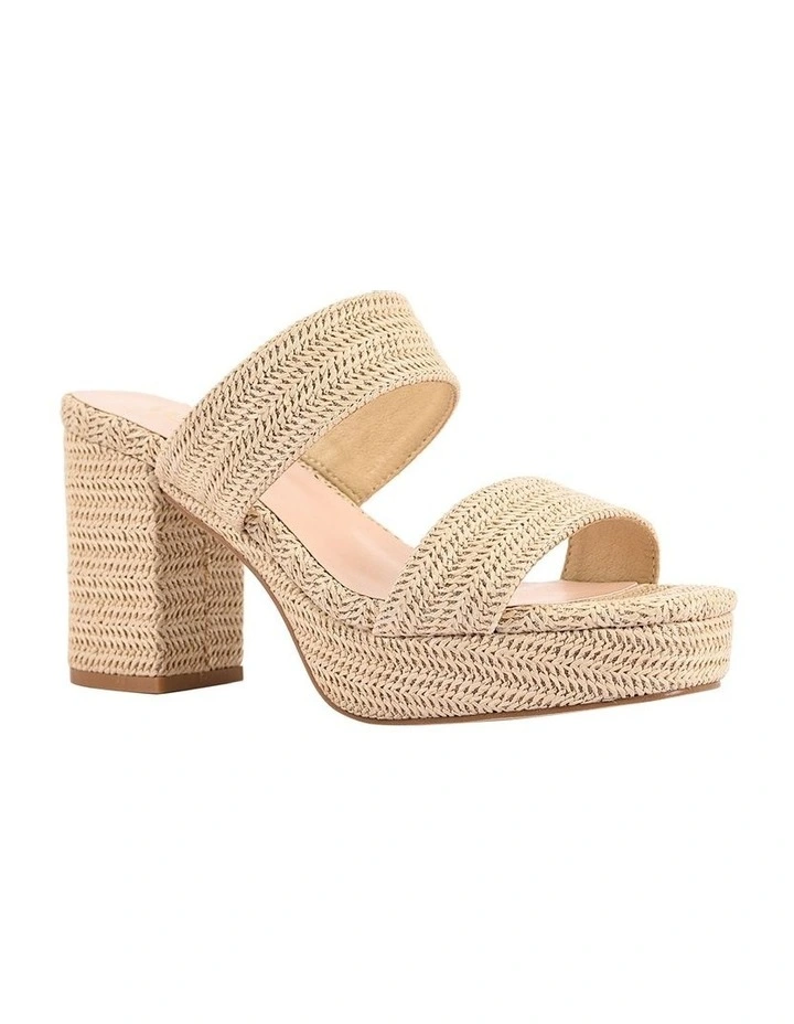 Herbet Platform Heels in Raffia image 3